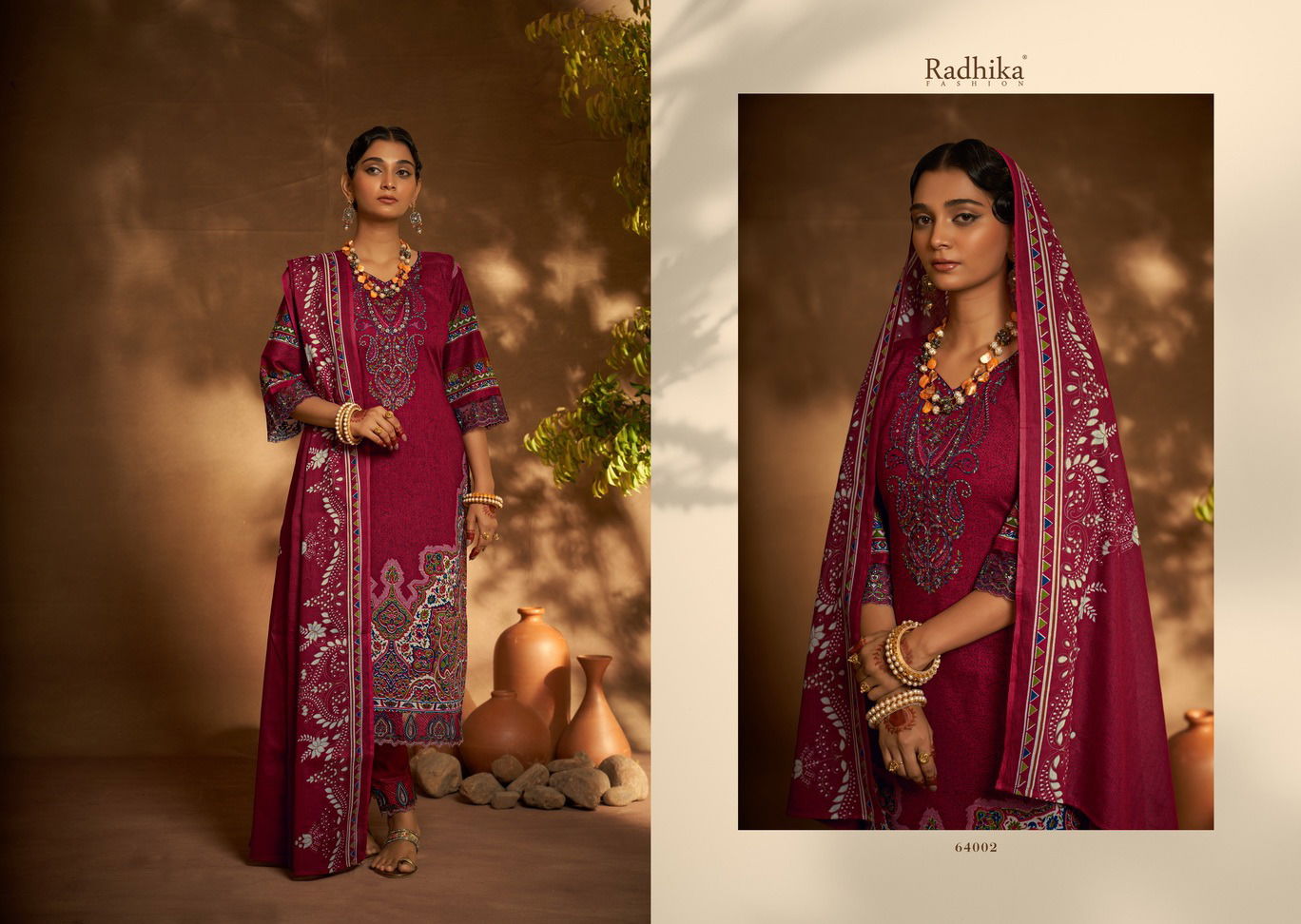 Mehndi By Azara Radhika Pakistani Print Cambric Cotton Dress Material  Wholesale Price In Surat